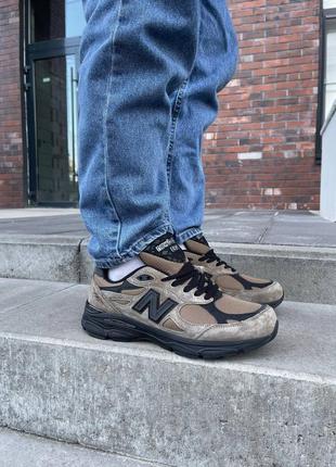 Кроссовки new balance 990v3 jjjound brown black