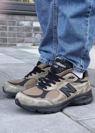 Кроссовки new balance 990v3 jjjound brown black8 фото