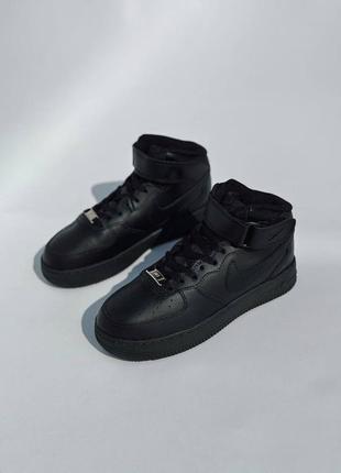 Nike air force high black premium4 фото