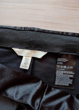 Лосины. h&amp;m.черные брюки. лосины. леггинсы. m.38. штаны на резинке.3 фото