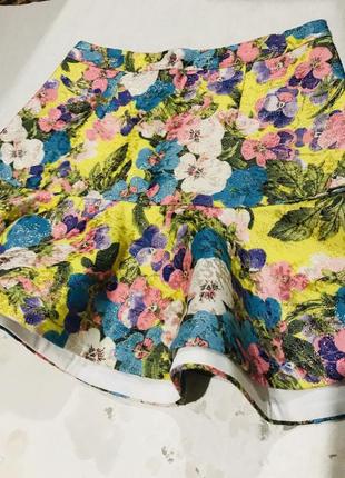 Интересная юбка в цветочный принт3 фото