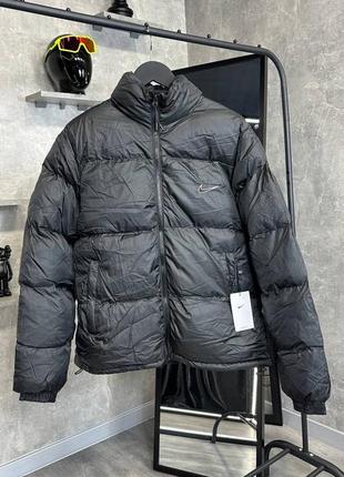 Зимова пухова чоловіча куртка пуховик зимняя мужская куртка пуховик nike2 фото