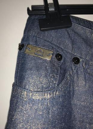 Штани брюки джинси прямого крою темно-сині4 фото
