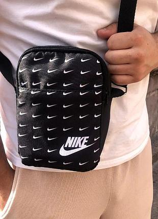 Мессенджер nike черный | сумка через плечо найк барсетка (bon)