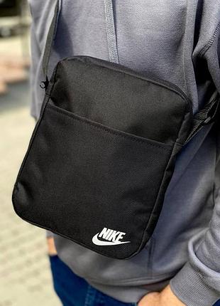 Мессенджер nike черный | сумка через плечо найк барсетка (bon)