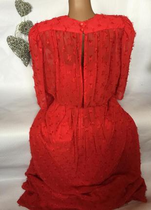 Шикарне червоне плаття в підлогу4 фото