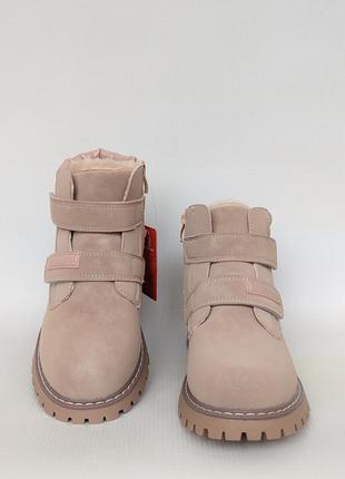 Зимние ботинки с плюшем внутри apawwa размер 32 33 34 35 36 37 для девочки4 фото