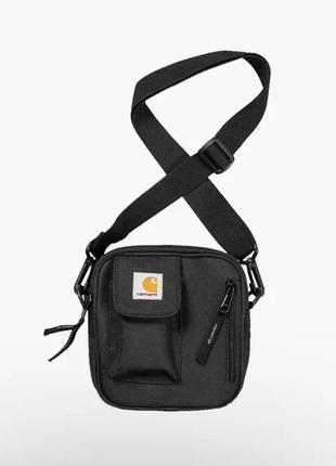 Месенджер carhartt wip чорний сумка через плече кархарт барсетка (bon)5 фото