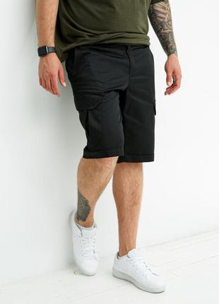 Чоловічі спортивні шорти карго чорні літні бриджі повсякденні на літо (bon)