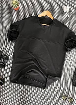 Мужской летний костюм оверсайз футболка и шорты черный спортивный костюм на лето (bon)2 фото