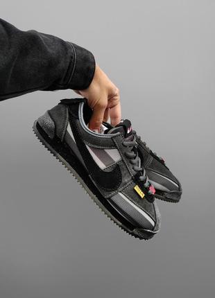 Мужские кроссовки nike cortez x union серые найк кортез весенние осенние (bon)2 фото