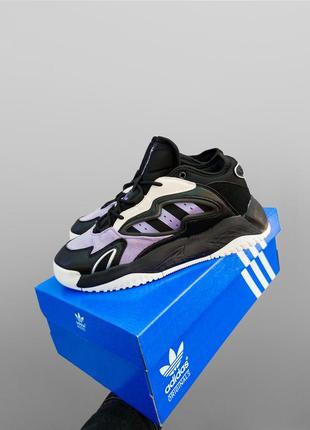 Мужские кроссовки adidas streetball 2.0 замшевые спортивные черные с фиолетовым адидас стритбол (bon)3 фото