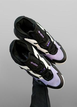 Мужские кроссовки adidas streetball 2.0 замшевые спортивные черные с фиолетовым адидас стритбол (bon)5 фото