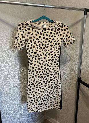 Платье в леопардовый принт h&amp;m4 фото