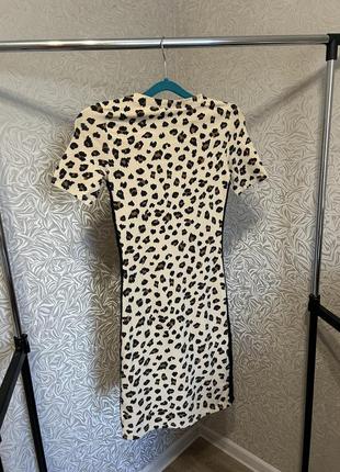 Платье в леопардовый принт h&amp;m6 фото