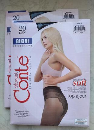 Колготки conte bikini 20 den 2, 3, 4pp1 фото