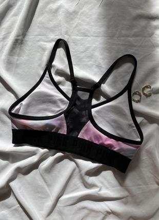 Розовый спортивный топ, лиф для спорта pink victoria’s secret ultimate7 фото