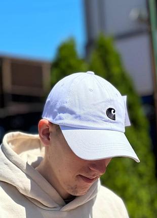 Мужская кепка carhartt белый бейболка кархарт (bon)