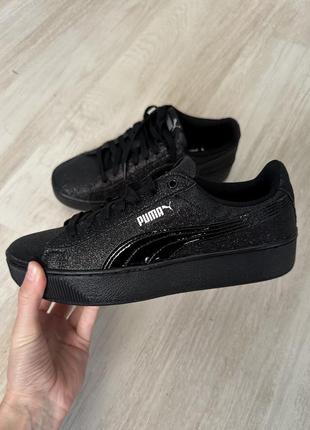 Кроссовки кеды puma vikky platfotm glitz jr1 фото