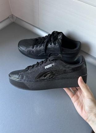 Кроссовки кеды puma vikky platfotm glitz jr4 фото