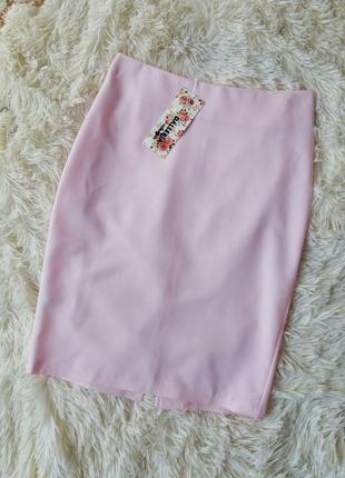 Міні-спідниця туреччина легка ніжно-рожевого кольору є забруднення потрібно прання3 фото