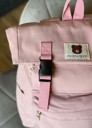 Рюкзак тканый детский розовый3 фото