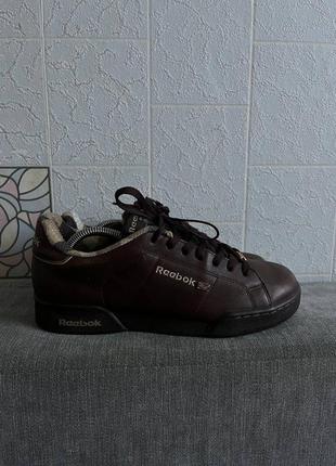 Кожаные кроссовки reebok