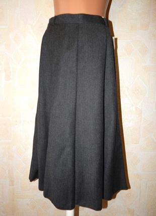 Шерстяная длинная юбка-годе1 фото
