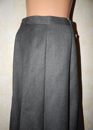 Шерстяная длинная юбка-годе3 фото