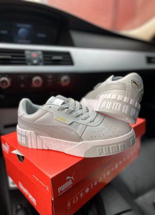 Женские кроссовки puma cali grey пума3 фото