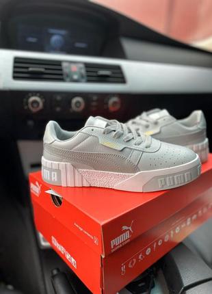 Женские кроссовки puma cali grey пума6 фото