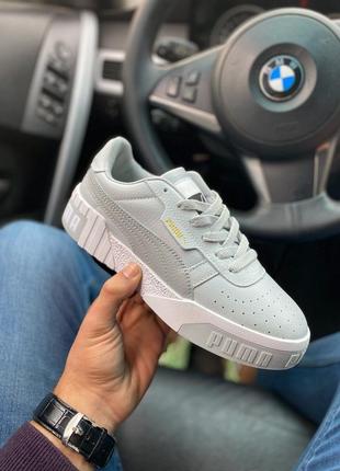 Женские кроссовки puma cali grey пума7 фото