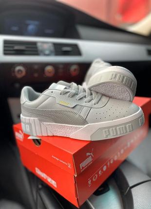 Женские кроссовки puma cali grey пума8 фото