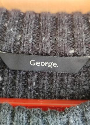 Оригинальный стильный свитер джемпер полувер от бренда george оверсайз большой размер 2xl унисекс4 фото