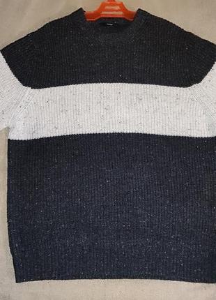 Оригинальный стильный свитер джемпер полувер от бренда george оверсайз большой размер 2xl унисекс10 фото