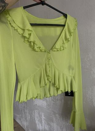 Шиионовая блузка, блуза, кардиган shein sxy,5 фото
