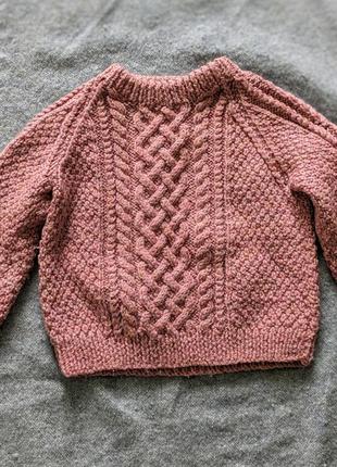 Шерстяной свитер для девочки 86 -924 фото