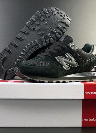 Р.44-46 кроссовки new balance 574 черные4 фото