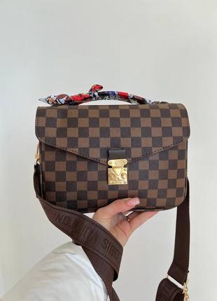 📍 небольшой дефект 📍 сумка lv pochette new brown2 фото