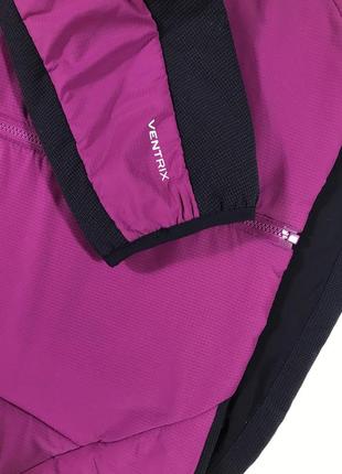 Куртка the north face ventrix осіння спортивна зимова демісезон фіолетова малинова мікропуховик6 фото