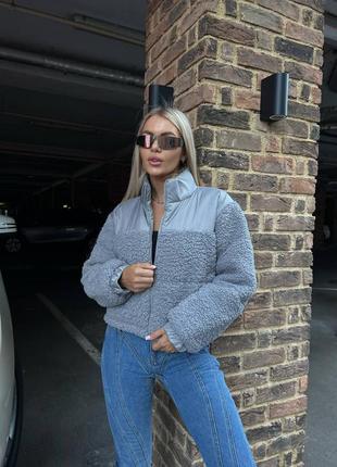Курточка из эко меха, трендовая, очень крутая моделька в стиле h & m