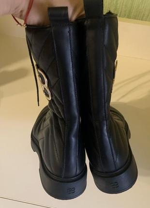 Женские кожаные ботинки angelo bervicato оригинал р.384 фото