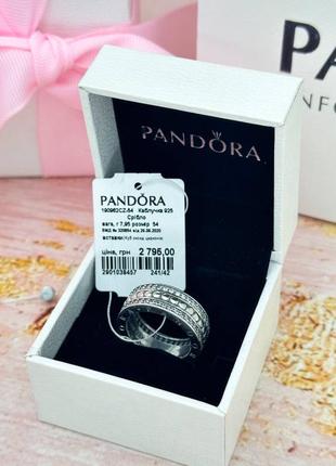 Серебряная кольца с логотипом пандора6 фото