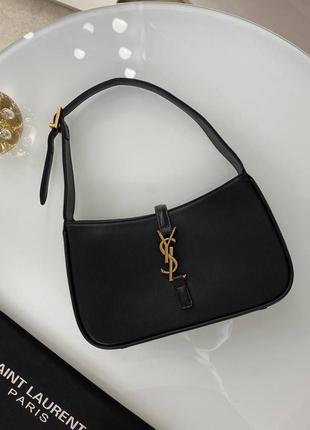 Кожаная сумка в стиле ysl hobo1 фото