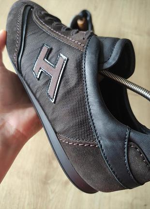 Фірмові чоловічі шкіряні кросівки hogan, італія, р.41.