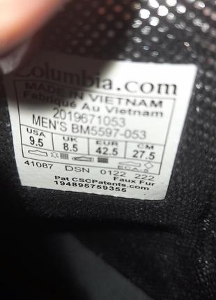 Зимові ботинки, черевики columbia р. us9,5/eur42,5. нові2 фото