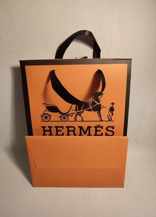 Фірмовий пакет під сумку взуття або гаманець помаранчевий 🍊 під стиль hermes гермес хермес3 фото