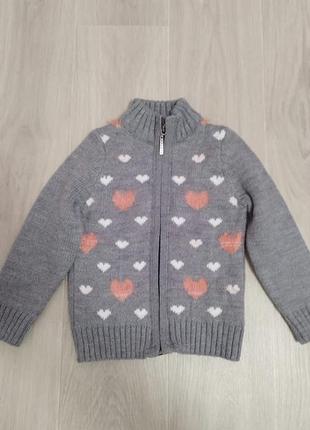 Тепла кофта для дівчинки