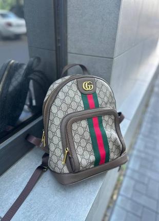 Брендовый рюкзак gucci, рюкзак гуччи, городской рюкзак, рюкзак с принтом, молодежный рюкзак