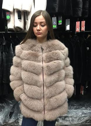 Роскошная шуба из песца автоледи